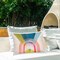 Sun Rays & Rainbow Outdoor Printed Pillow Design by Grace Popp, 14 x 7 x 20